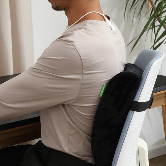 Ergonomic Lumbar Pillow for Back Support - Memory Foam Office Chair Cushion