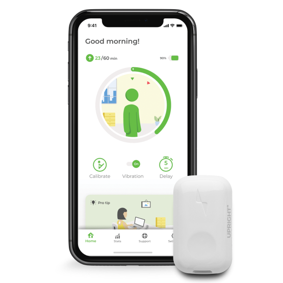  Upright GO Original, Posture Trainer and Corrector for Back, Strapless, Discrete and Easy to Use, Complete with App and Training Plan
